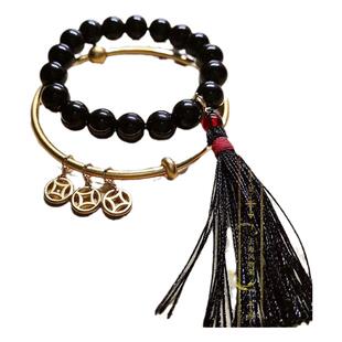 盗墓笔记吴邪同款手串三件套手链网红周边古风祛霉保平安铜钱手镯