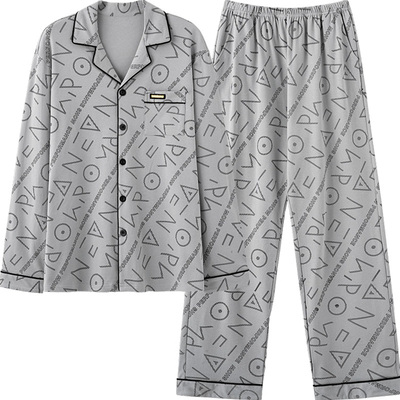 法百莲男士睡衣纯棉薄款