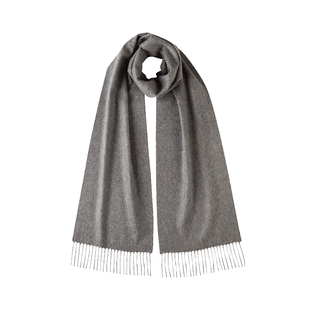 【特享65折】Johnstons of Elgin经典款纯羊绒围巾礼盒 纯色&格纹