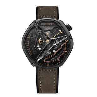 六边形风暴男士手表概念女男生潮流男款镂空异形高级感非机械男表