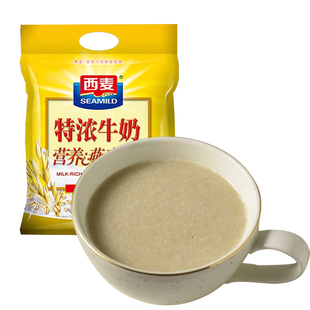 西麦特浓牛奶燕麦片红枣高铁核桃奶香营养早餐冲饮即食独立小包装