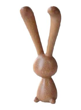 创意长耳朵兔子乌檀木眼部按摩鼻子按摩下颌线改善黑眼圈眼袋礼物