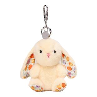 Jinnew原创奶酪黄温蒂兔碎花小兔子包包挂件毛绒玩具书包钥匙扣