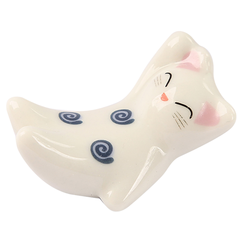 可爱筷子托小兔子猫咪陶瓷筷子架