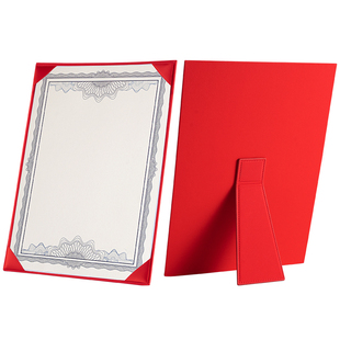 单片摆台A4荣誉证书定制立式聘书外壳优秀员工颁奖获奖奖状裱框合伙人证书高档结业证书培训烫金定做