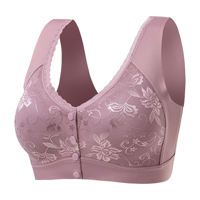 前扣式妈妈内衣中老年文胸背心式