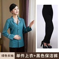 Комплект, зеленый лонгслив, штаны