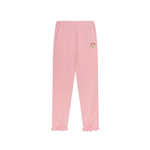 PawinPaw卡通小熊童装夏季女童舒适弹力修身透气打底长裤