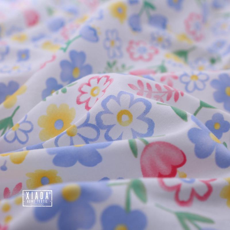 小清新秋冬纯棉被套单件150x200x230单双人全棉被罩220x240碎花女