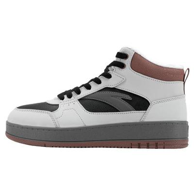 安踏加绒板鞋女潮流撞色保暖棉鞋