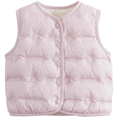 马克珍妮男女童超轻保暖羽绒马甲