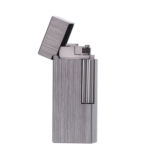 Maduro意大利FOX侧滑砂轮打火机M5黄铜油机结构长续航煤油打火机