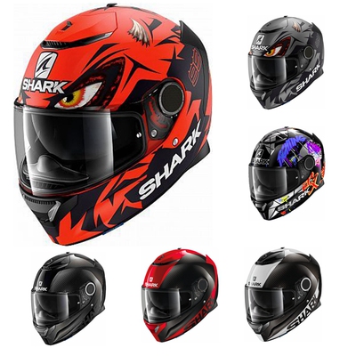Shark双镜片碳纤维摩托车头盔