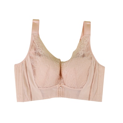 美胸皇后法式蕾丝大胸显小文胸