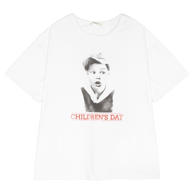 studio CLIP T恤女2025夏季新款休闲复古圆领印花短袖上衣494775