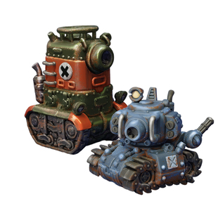 Q版合金弹头二战坦克GK白模3D打印微缩军事模型涂装游戏周边战棋