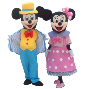 米奇米妮卡通人偶服装学校运动会生日派对儿童乐园表演道具玩偶服