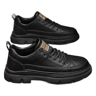 意尔康板鞋男鞋2026新款春秋冬季加绒百搭爸爸鞋高端男士休闲皮鞋