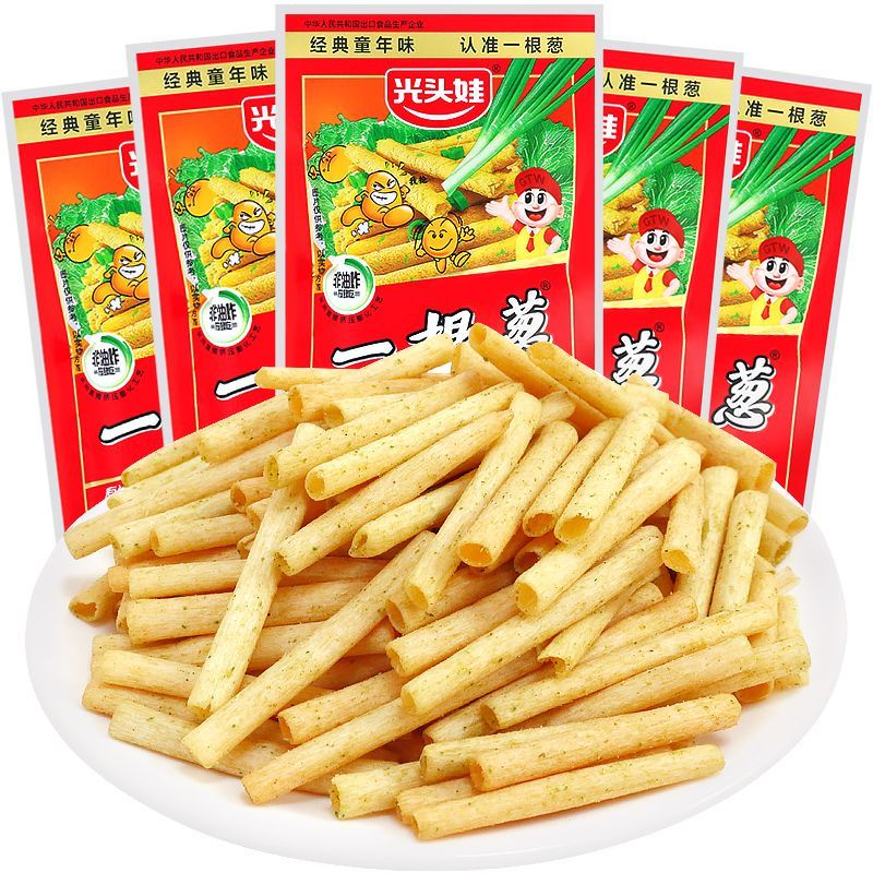 光头娃一根葱经典葱香怀旧零食非油炸膨化解馋办公宿舍追剧零食