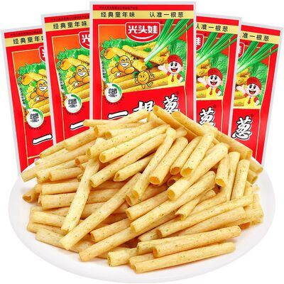 光头娃一根葱经典葱香膨化食品