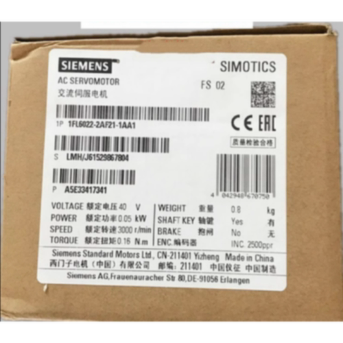 议价1FL60222AF211AA1西门子V90低惯量电机0.05KW 1FL6022-2AF21-