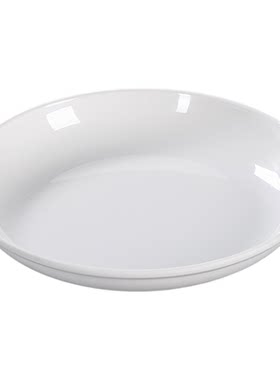 密胺餐具深圆盘商用盖浇饭肠粉炒面盘子餐饮专用饭店菜盘仿瓷塑料