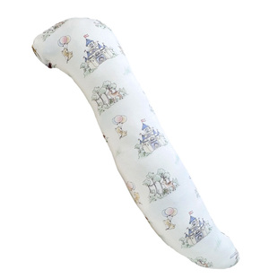 儿童睡觉安抚抱枕夹腿侧睡床上用男女孩弧形长条纯棉可拆洗靠枕