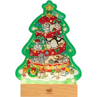 猫的天空之城Pingu联名光影diy亚克力拼图小夜灯摆件女生圣诞礼物