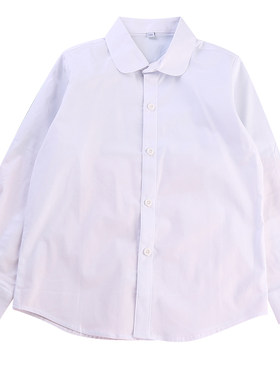 打底长袖纯白色纯棉演出服学院风