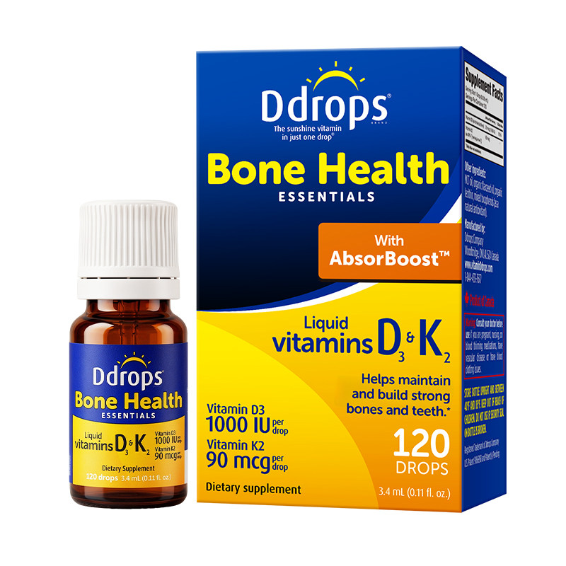 【D3+K2】Ddrops维生素D3成人