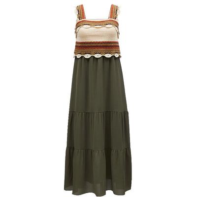 VeroModa钩花吊带性感连衣裙女