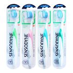 舒适达多效护理牙刷2支凸毛中软毛小头牙龈牙周牙齿松动清洁细毛