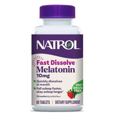 Natrol美国褪黑素10mg速溶睡眠片