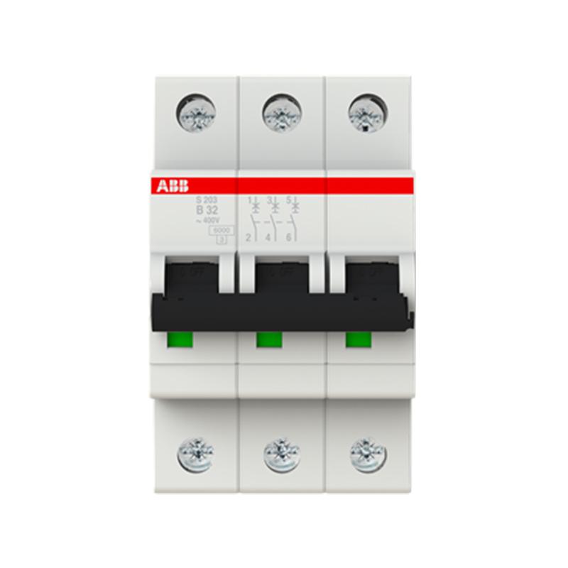 ABB|S200空气开关B型1P2P3P4P断路器6A16A20A32A63A100A空开微断