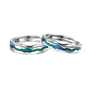 Fanci范琦【光年系列】光年之境情侣对戒设计感光面戒指极光