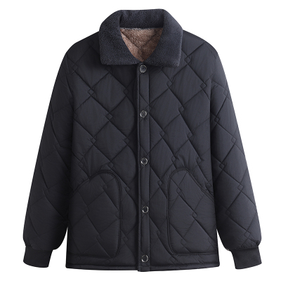 冬季中老年男大码加绒加厚棉衣