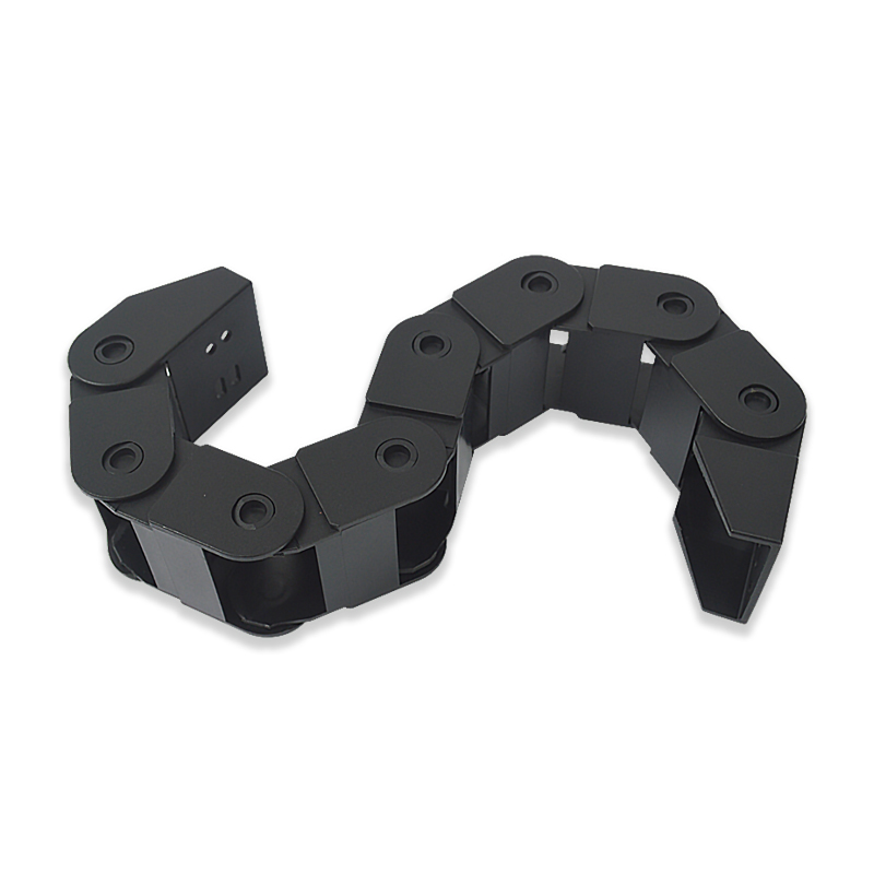 圆周运动S型拖链品质加强30双向弯曲旋转电缆蛇形坦克链逆向明德