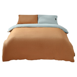 一默牛奶绒四件套美拉德风加绒加厚被套床单秋冬季法兰绒珊瑚绒床