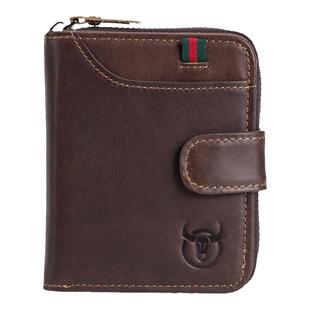 牛船长皮具头层牛皮男女士风琴卡包多卡位钱夹真皮驾驶证拉链钱包