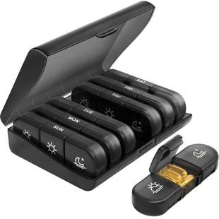 一周七天避光便携药盒早中晚分类防吃错一日三餐老人分药盒小药盒