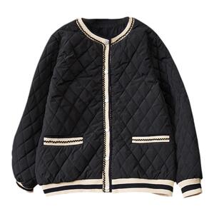 240斤特大码小香风加肥夹棉服女冬季200胖mm保暖棉衣宽松遮肚外套