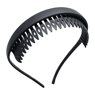 黑色磨砂眼镜发箍女款带齿防滑不勒头高颅顶头箍洗脸发卡日常外戴