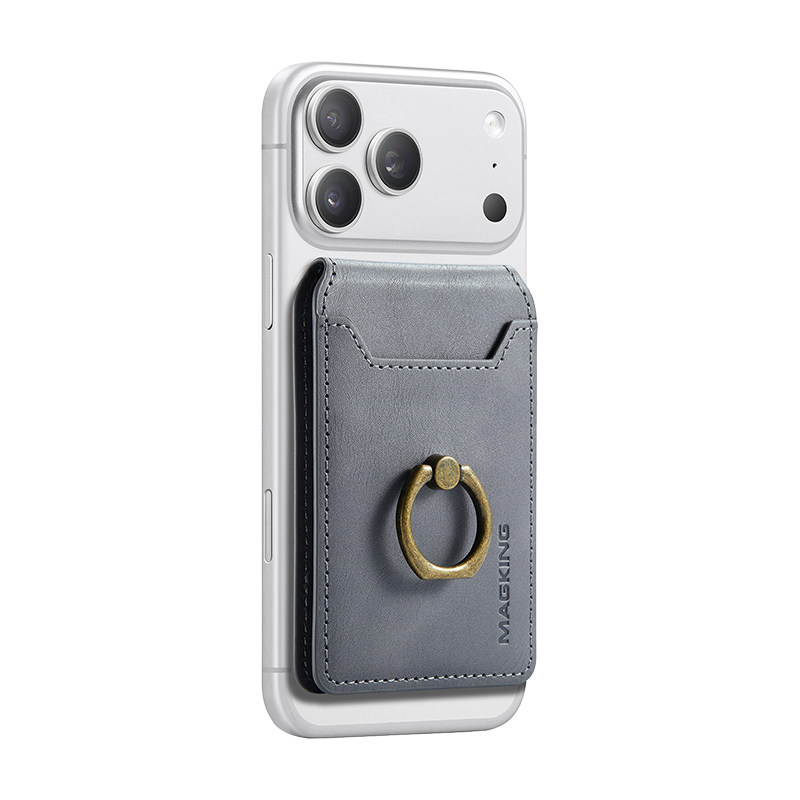 苹果magsafe磁吸卡包卡套卡夹指环扣大容量防盗刷适用iPhone17/air/16/15pro/14plus/13/12pro max手机支架
