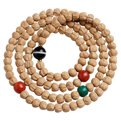 热振百香籽手串原皮顺纹鬼脸柏香