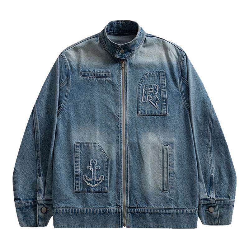 Neuink中古老钱风牛仔外套