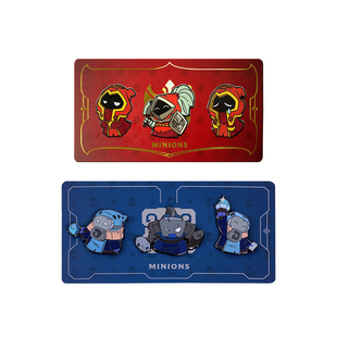 英雄联盟LOL 召唤师峡谷红蓝方小兵胸针套装 游戏周边 官方授权