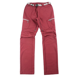 冬季软壳登山裤子男式防水防风加绒户外冲锋裤修身保暖徒步爬山裤