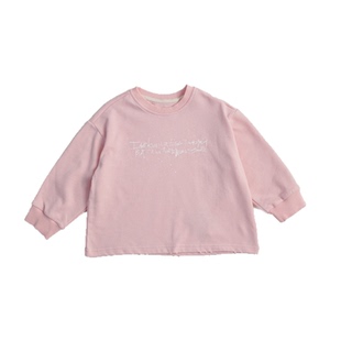 潮宝男童卫衣儿童男孩春韩版26新款简潮套头宽松上衣潮粉色90~150