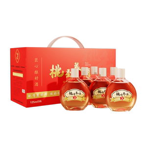 水蜜桃果酒38度微醺小酒桑葚枸杞黄精萃取养生滋补露酒礼盒6瓶装