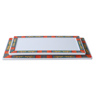 南门涮肉鲜切羊肉盘火锅长方盒可叠加老北京铜锅涮肉自助创意餐具